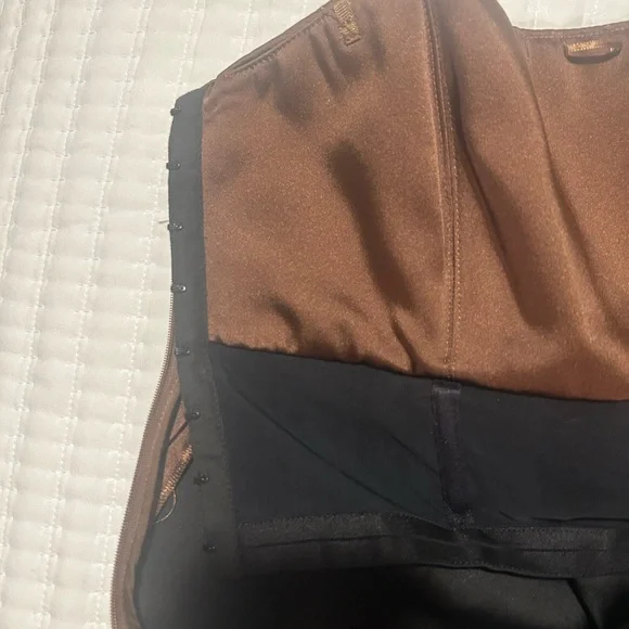 Mango Brown Satin Dress - Picture 6 of 6